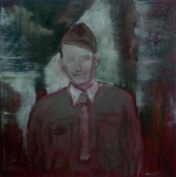 Portrait du père en soldat.  100x100cm - Galerie 6/ 